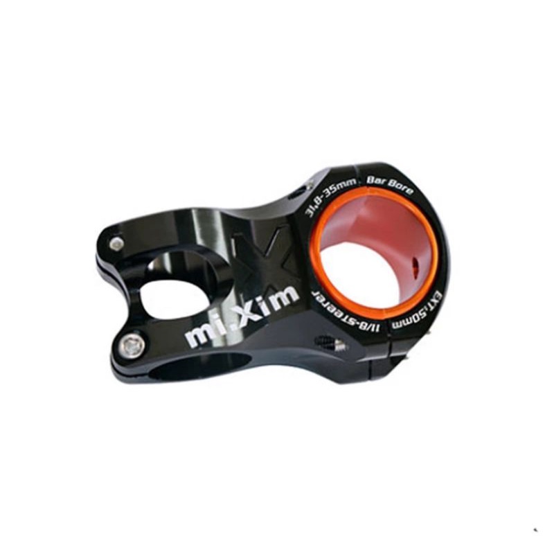 Mixim Stem Sepeda Size 31.8mm Panjang 50mm Stem Handlebar Sepeda AM XC Hitam