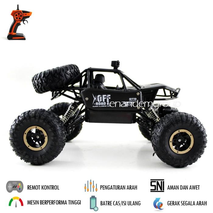 Mobil Remot Mainan Mobil Remot Kontrol Rc Offroad Rock Crawler 4Wd 2,4Ghz Metal