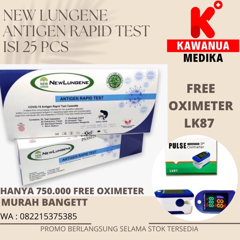 RAPID TEST NEW LUNGENE 1 BOX 25PCS