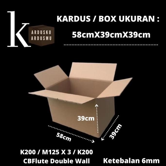 

KARDUS POLOS / KARTON BOX UK 58 x 39 x 39