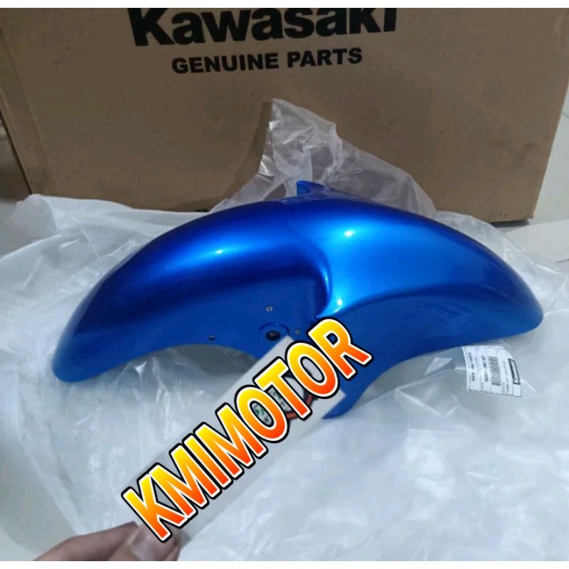 spakbor depan ninja r biru ori