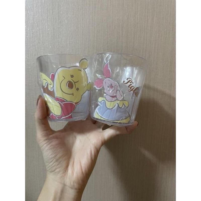 Gelas Cup Plastik Disney Mickey Princess Snow White Ariel Rapunzel Cars Toy Story Pooh Monster Inc Donald Daisy