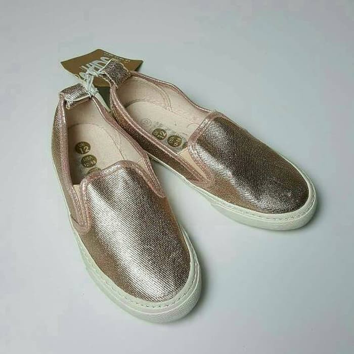Paling Laris [] SEPATU ANAK BRANDED COTTON ON - ROSE METALIC keren