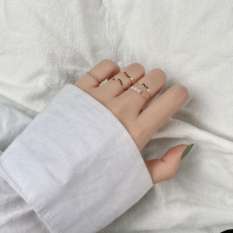 Cincin Model Gelombang Gaya Korea