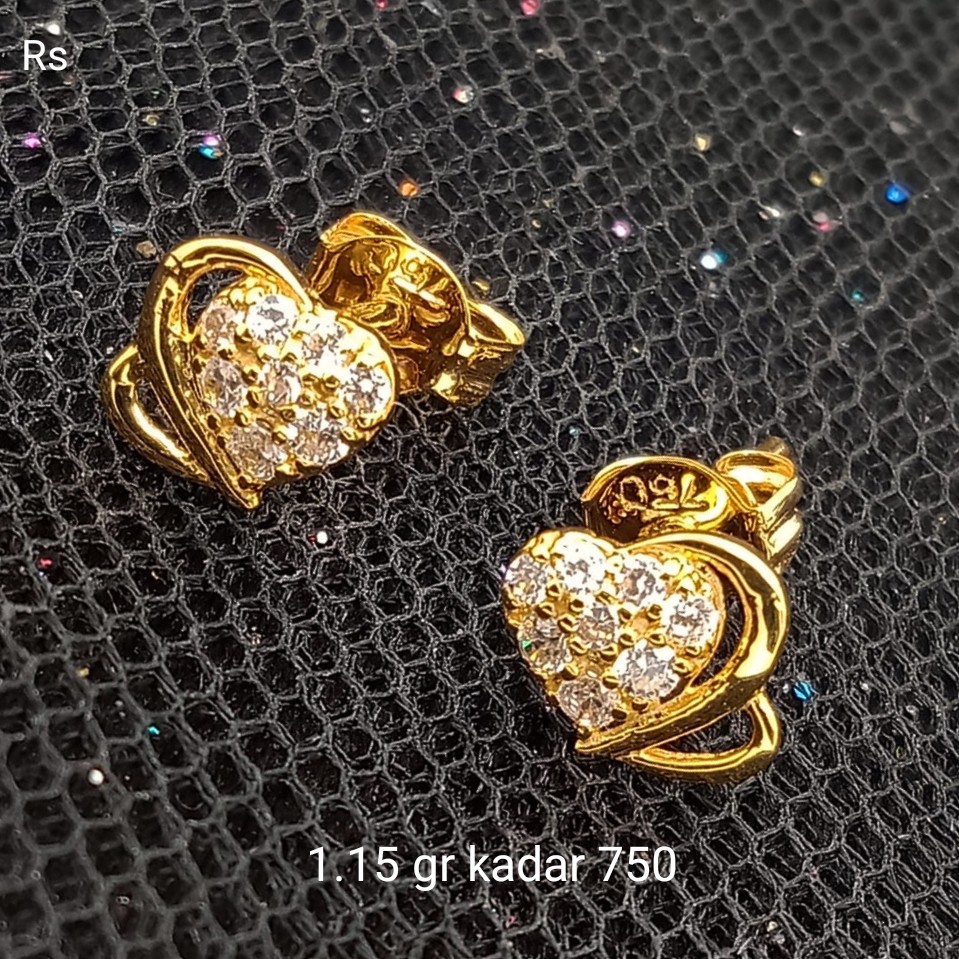 New Anting Emas 17K - 1.15 gr Kadar 750 - 1878