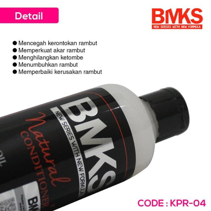 [2 Botol] Paket BMKS Shampo &amp; BMKS Conditioner BPOM