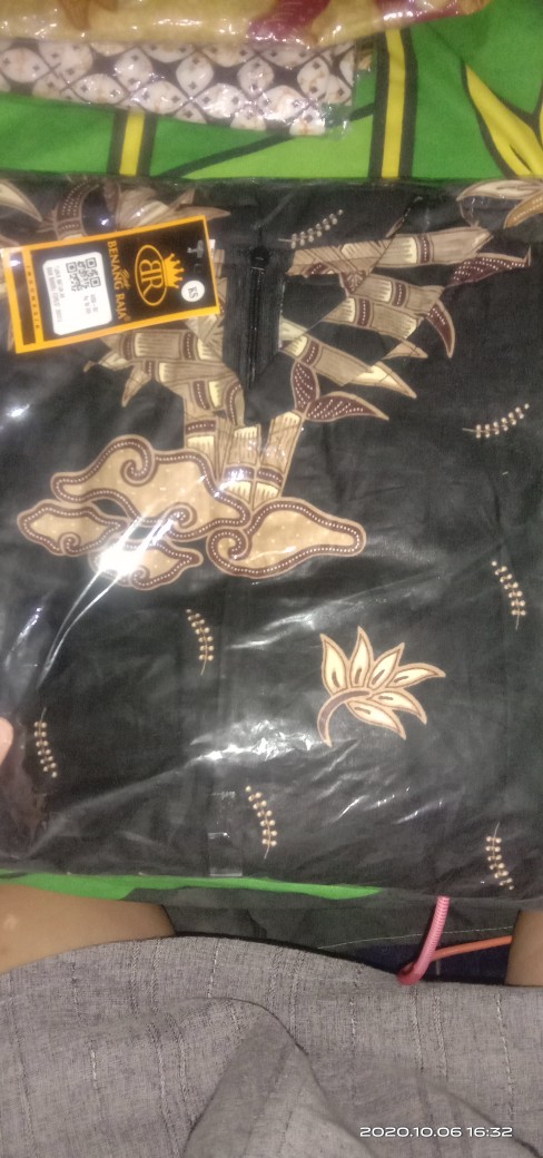 Benang Raja Tunik Batik Wanita Lengan Panjang Ukuran M L Xl