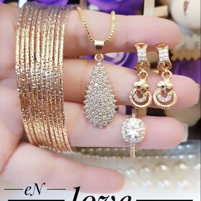 Xuping set perhiasan lapis emas 24k 2211h