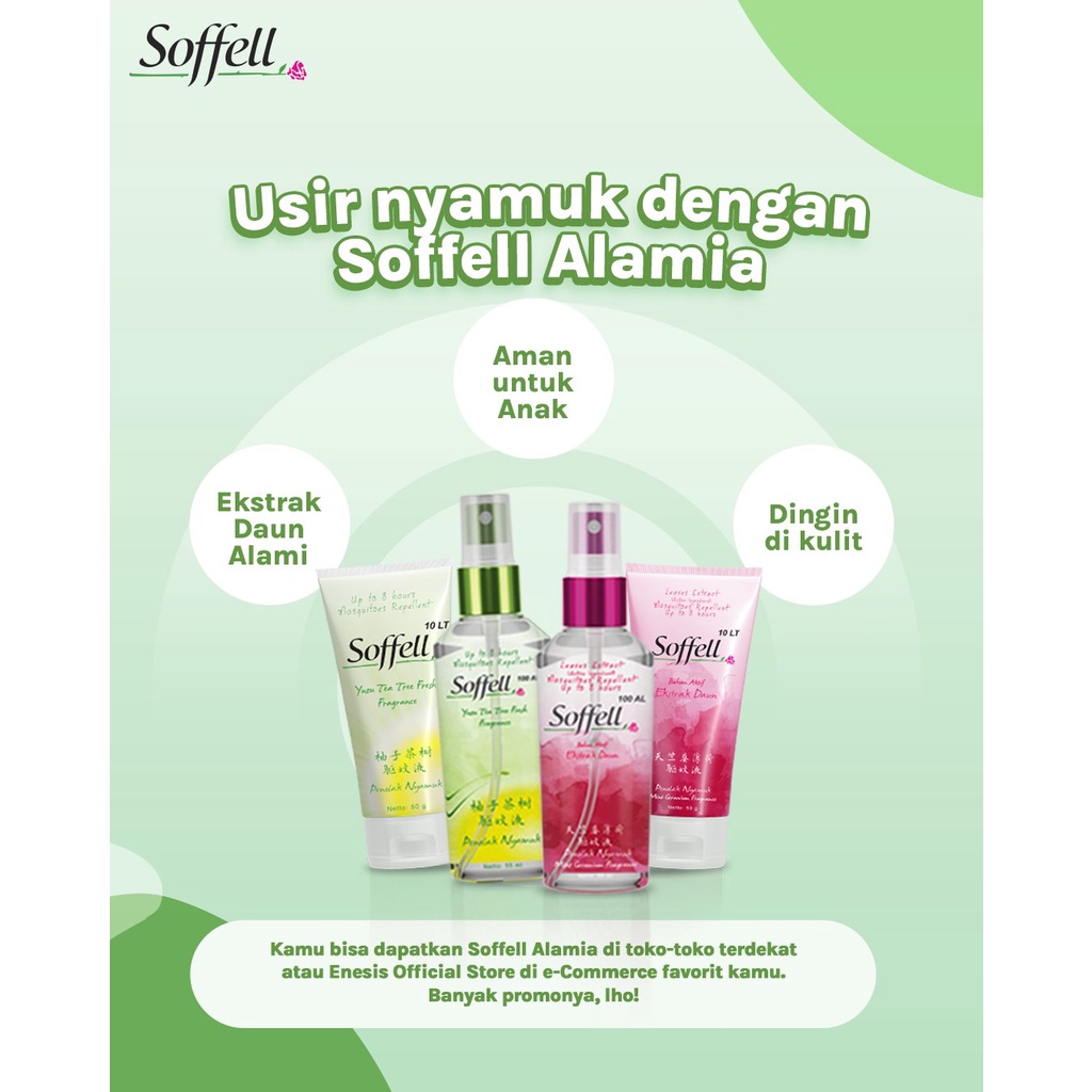 Soffell Alamia Tube dan Spray Anti Nyamuk