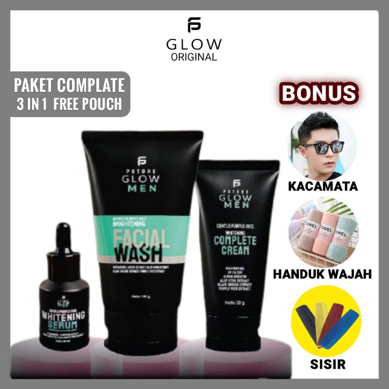 PS GLOW SKINCARE MEN PENGHILANG FLEK HITAM PENCERAH WAJAH PRIA / PENGHILANG BEKAS JERAWAT PRIA PSGLO
