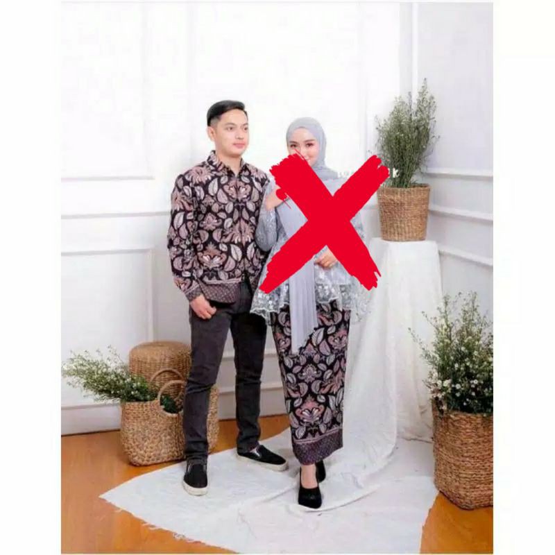 couple kemeja + rok /sarimbit/couple kebaya batik/couple batik/kebaya batik