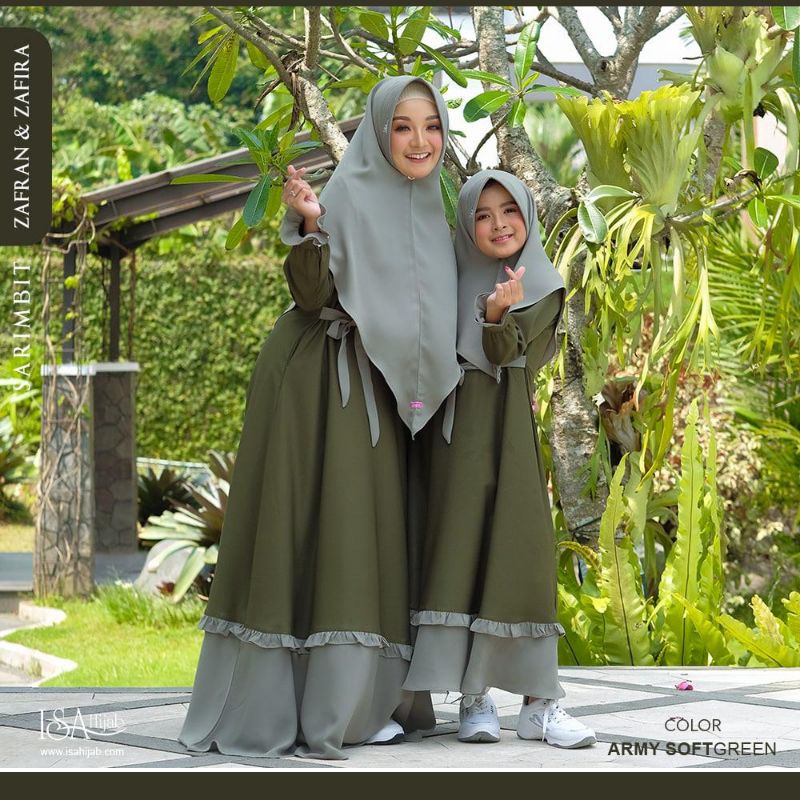 Isa Hijab Sarimbit Zafran Zafira Premium Busui Friendly