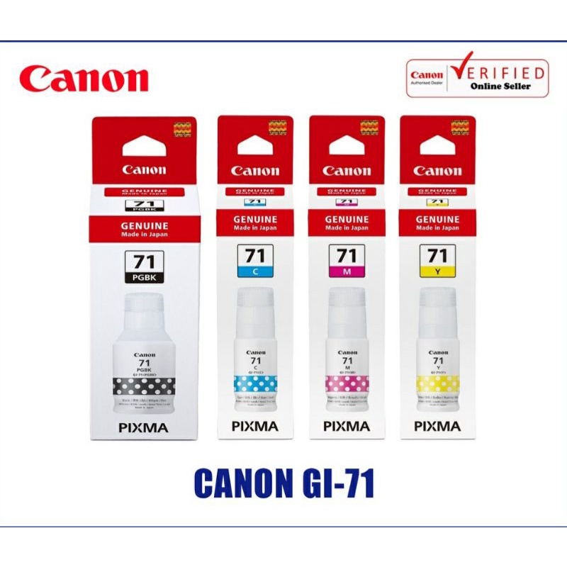 TINTA CANON GL-71 GL71 GL 71 TINTA PRINTER G1020 TINTA PRINTER G2020 TINTA PRINTER G2030 TINTA PRINTRR G3060 ORIGINAL - REFILL INK  CANON GL71