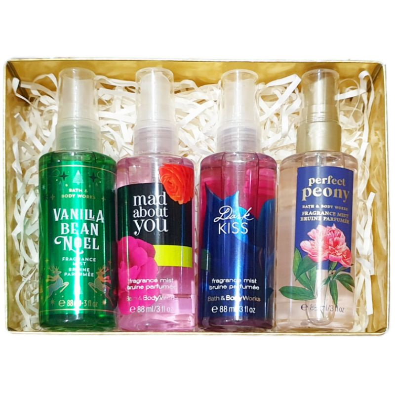 BATH &amp; BODY WORKS BBW PAKET TRAVEL SIZE MIST SHOWER GEL BODY LOTION BODY CREAM WITH BOX HEMAT SUPER MURAH LEBAY HAMPERS KADO HADIAH HARI RAYA IBU NATAL ULANG TAHUN BIRTHDAY VALENTINE SESERAHAN NATAL CHRISTMAS LENGKAP A THOUSAND WISHES WARM VANILLA SUGAR