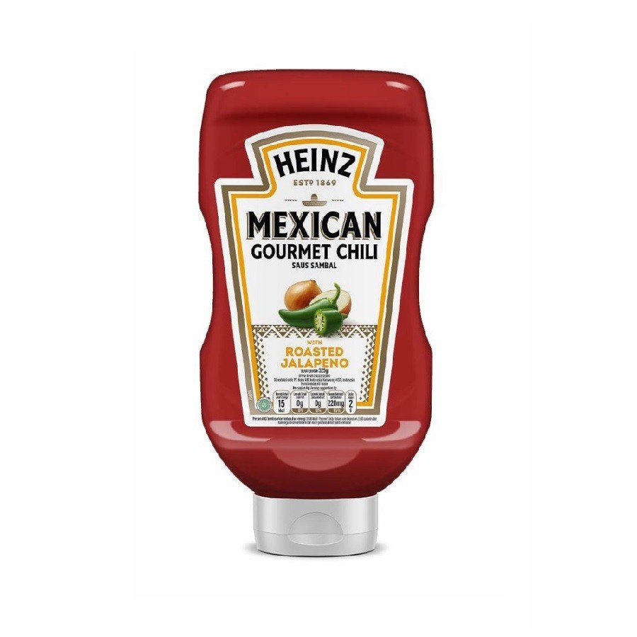 

saus sambel heinz mexican gourmet chili roasted jalapeno 325
