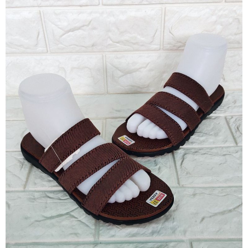 Sandal selop wanita sendal cewek slop flat sendal lucu