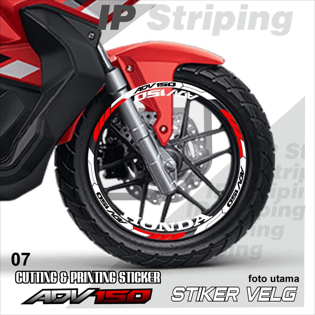 ADV150 sticker velg ADV150 motor HONDA motor sticker velg variasi Racing ADV150.07(cod) stiker velg