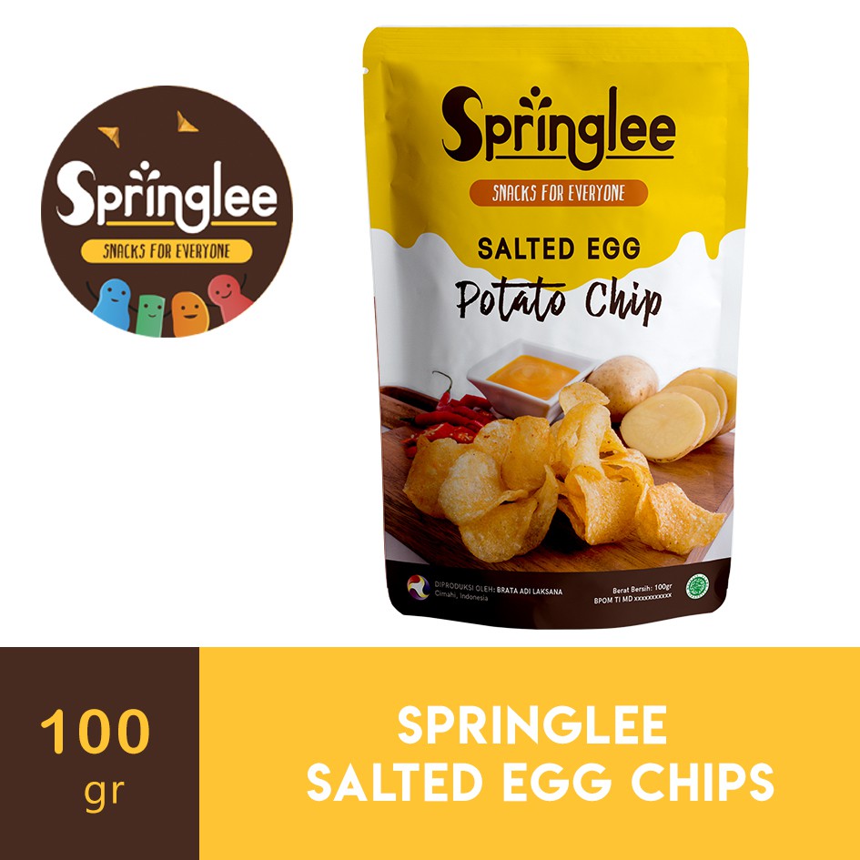 

Springlee Salted Egg Potato Chips / Kentang Telur Asin