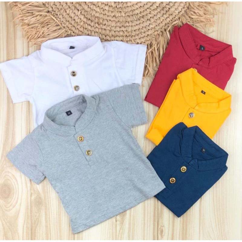 BAJU SAFARI KAOS ANAK / BAJU ANAK KE PURA / PAKAIAN ADAT BALI