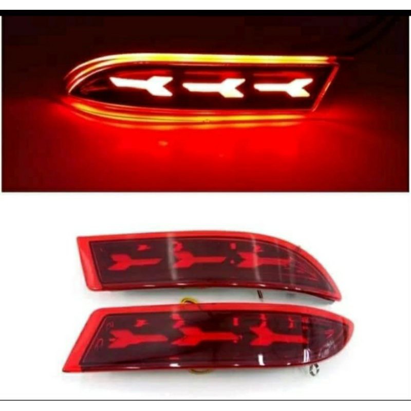 Lampu reflektor bemper belakang mobil all new Xenia 2012-2020