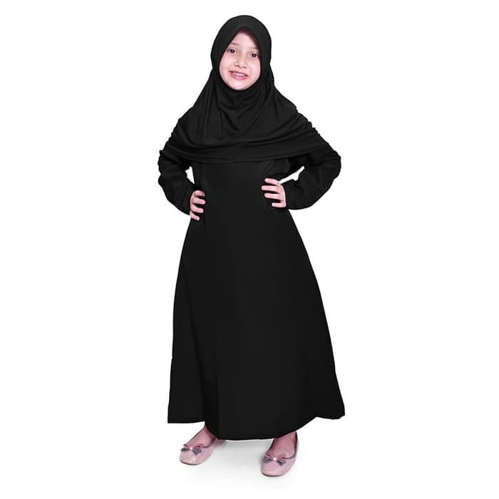 Dijual Gamis Anak Perempuan Murah Polos Basic Wolfis FW Limited