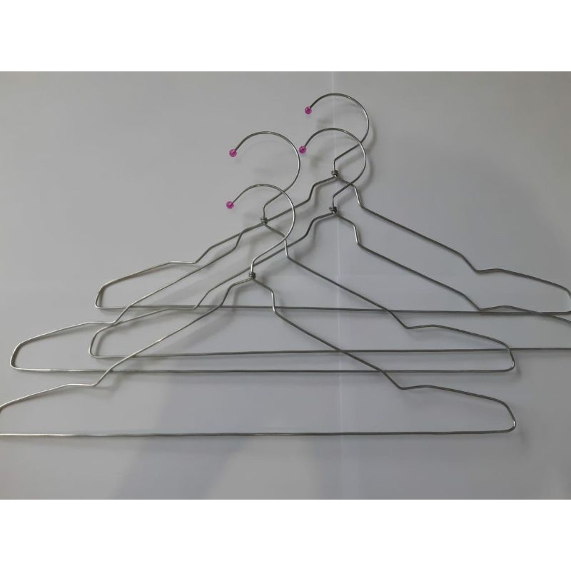HANGER BAJU DEWASA MURAH (harga untuk 1 lusin hanger) / GANTUNGAN BAJU / HANGER KAWAT 1,9mm