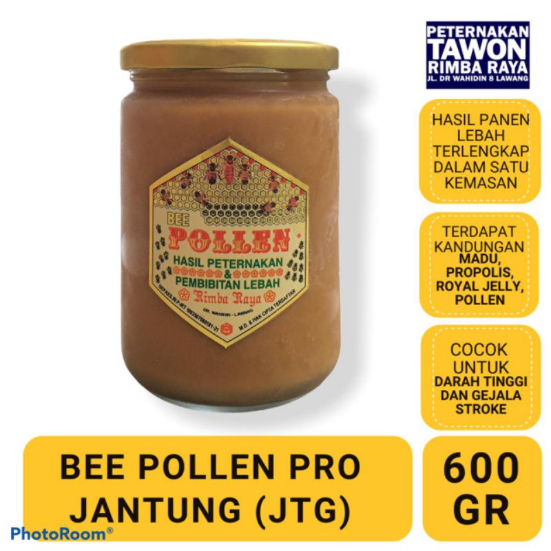 

Bee Pollen Pro Jantung - Peternakan Tawon Rimba Raya 600gr & 300gr kemasan kaca