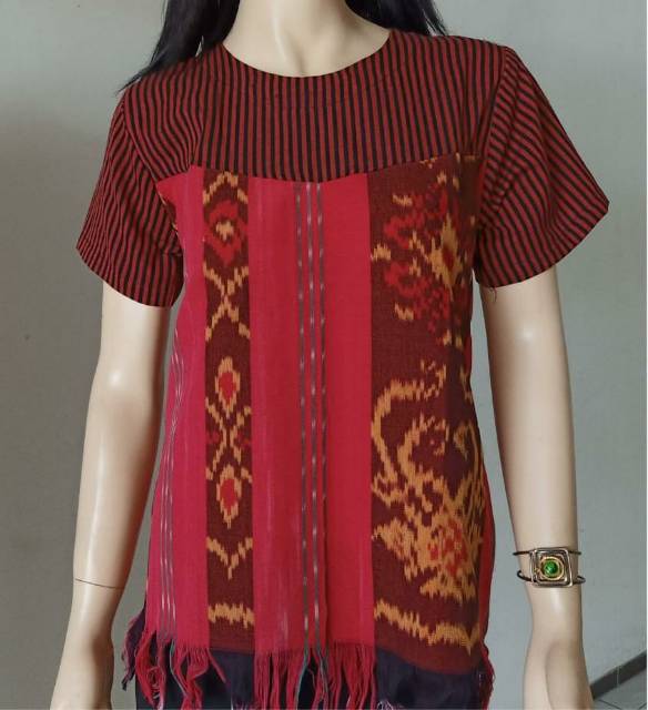 Blouse Tenun Troso Lurik Asli Jepara