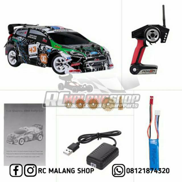 Jual WLTOYS K989 1/28 Mini RC Car Rally 