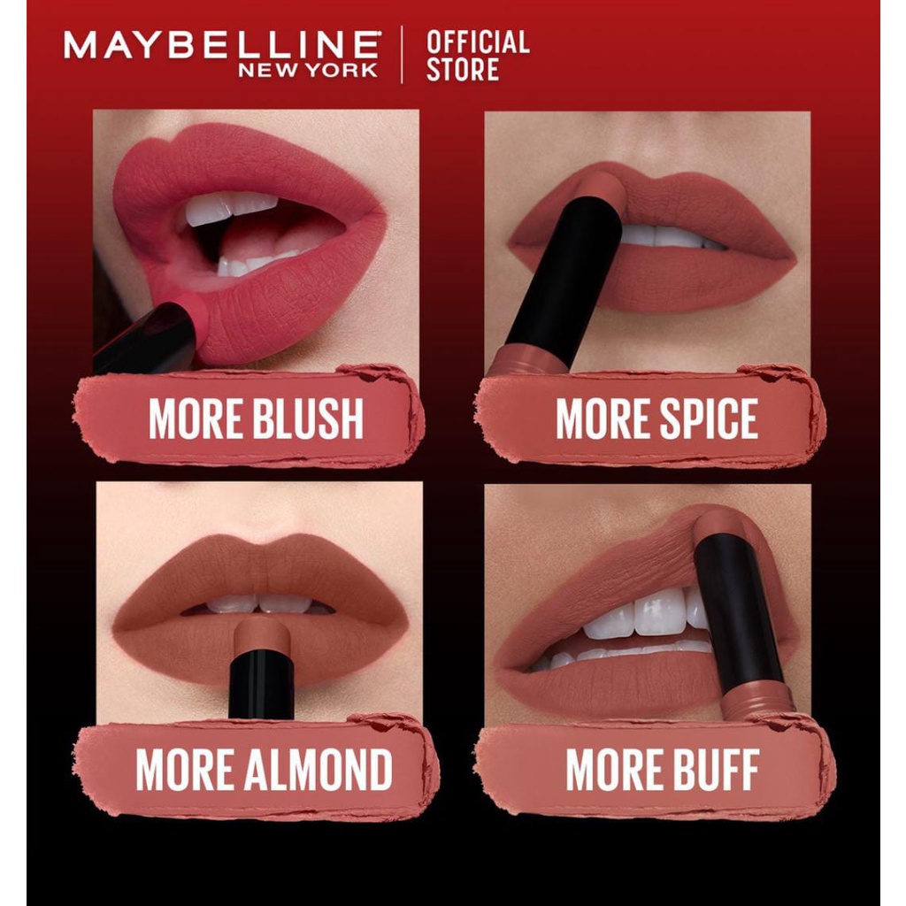 ❤️Glamouroseshop❤️ Maybelline Color Sensational Ultimatte Slim Lipstick - Lipstik Make Up