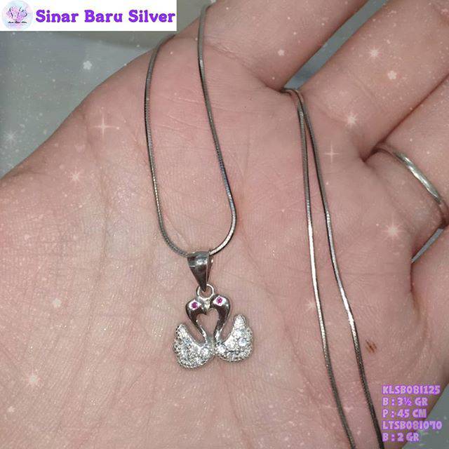 SinarBaru Kalung Liontin Silver925 liontin angsa kalung perak