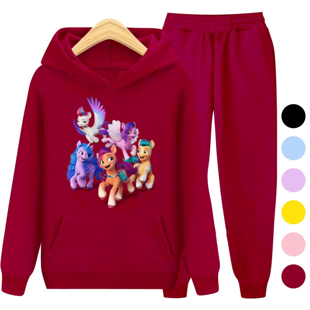 Setelan Anak Sweater Hoodie KUDA PONI 04 / Sweater Anak Perempuan Usia 3-15 Tahun