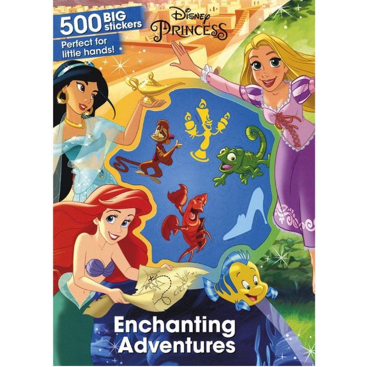 Buku Stiker - Buku Aktivitas Anak-  Disney Princess Enchanting Adventure - 500 Big Stickers