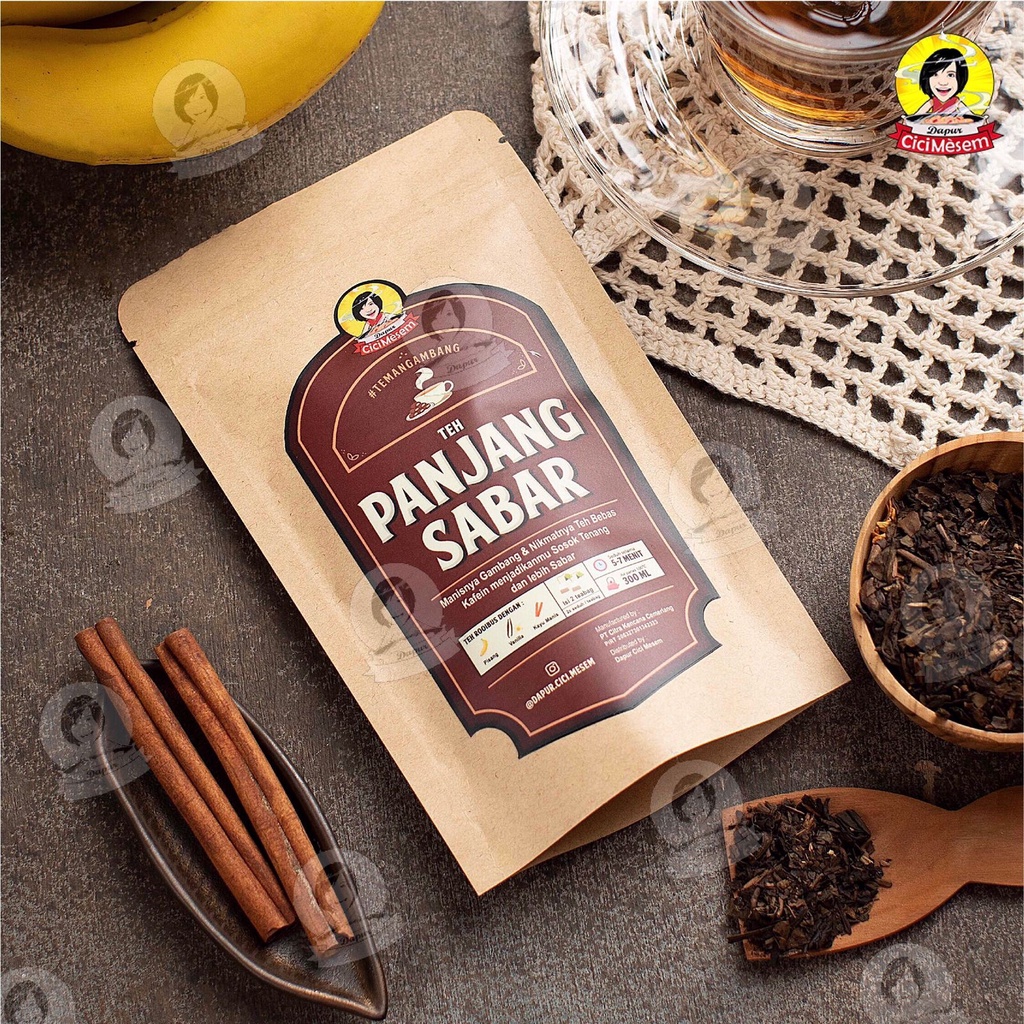 

Teh Panjang Sabar (isi 2 teabag), teh celup organik premium special blend bebas kafein teh kesehatan