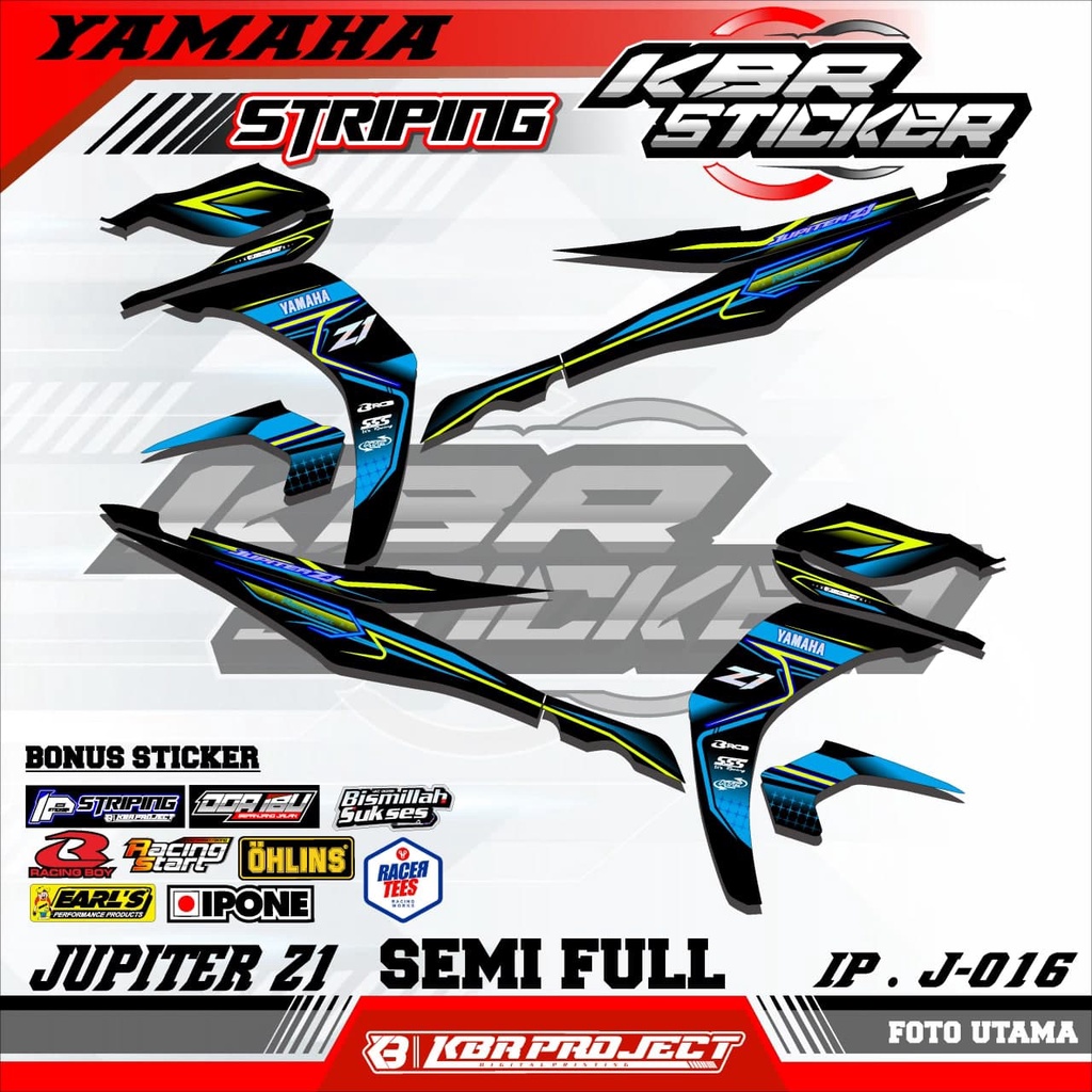 JUPITER Z1 (cod) stiker motor - striping jupiter z1 - motor yamaha - motor – Racing.16