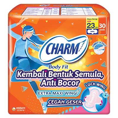CHARM Body Fit Extra Maxi WING 28 Pads