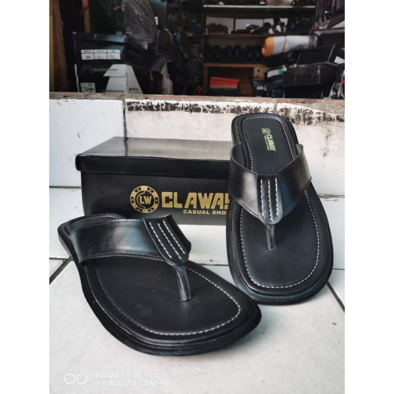 Sandal Kulit Pria Claway 03 Big Size 44-46 ( Produksi Sendiri )