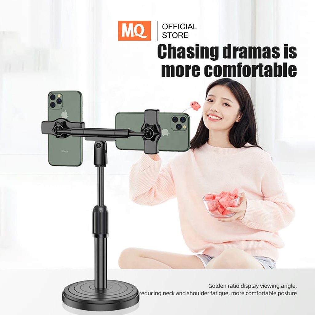 MQ Desktop stand 360 Degree Rotating mobile phones holder Live Broadcast Stand Lazy Mobile Phone Holders magnetic car phone holder