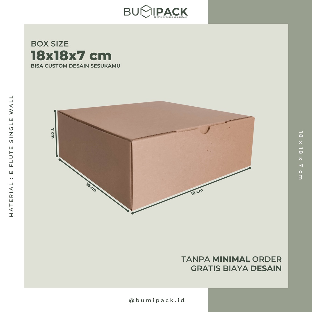 

Kardus packing box hampers kardus hampers dus packing box packing box packaging - Box 18x18x7 cm