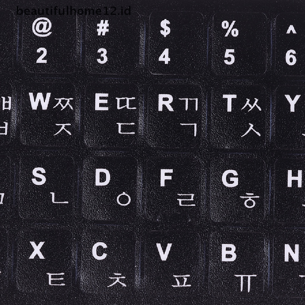 【beautifulhome12.id】 1Pc Korean KEYBOARD STICKER Printed Keyboard Protective Stickers .