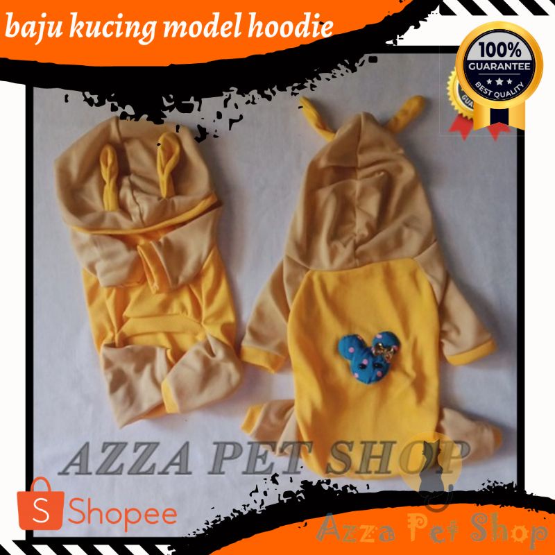 Baju Kucing / Baju kucing Model hoodie lucu / baju kucing katun