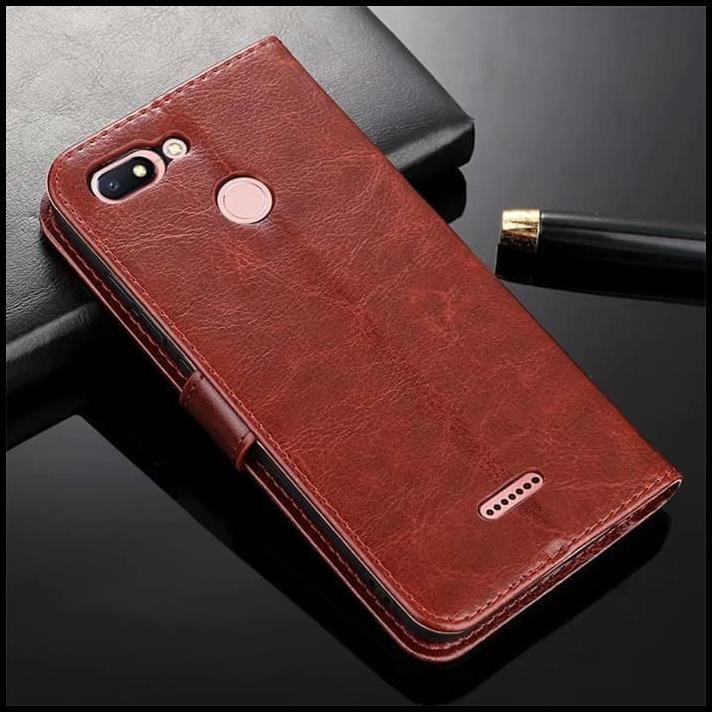 Flip Cover Handphone Case Xiaomi Redmi 6 Redmi 6A Casing Dompet Leather Flip Cover Wallet