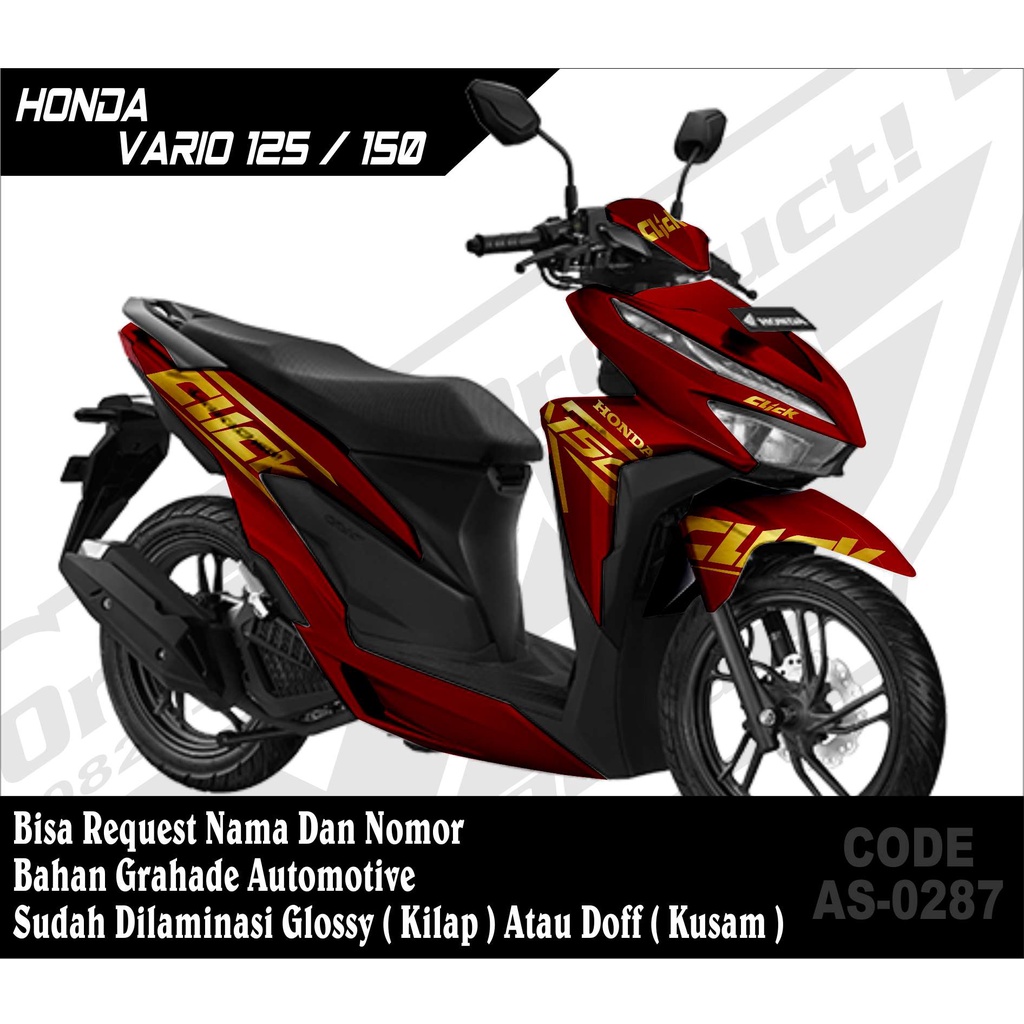 0287 DECAL STIKER FULLBODY CUSTOM MOTOR VARIO 150 2019