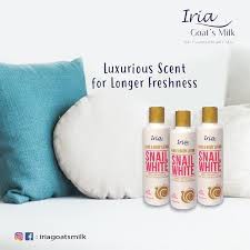 IRIA HAND & BODY LOTION SNAIL WHITE 200ml