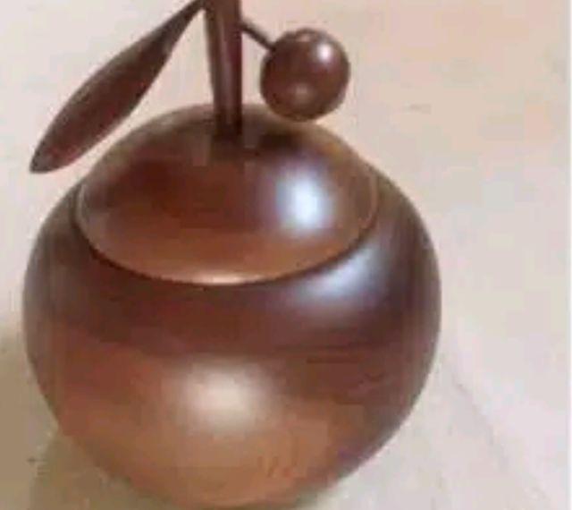 Toples Kayu Jati Model Buah Manggis
