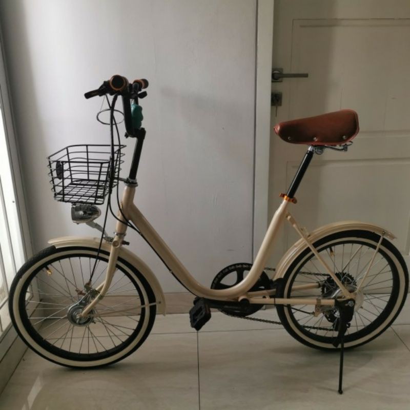 Keranjang belanja depan classic sepeda minion sepeda jengki free bracket L