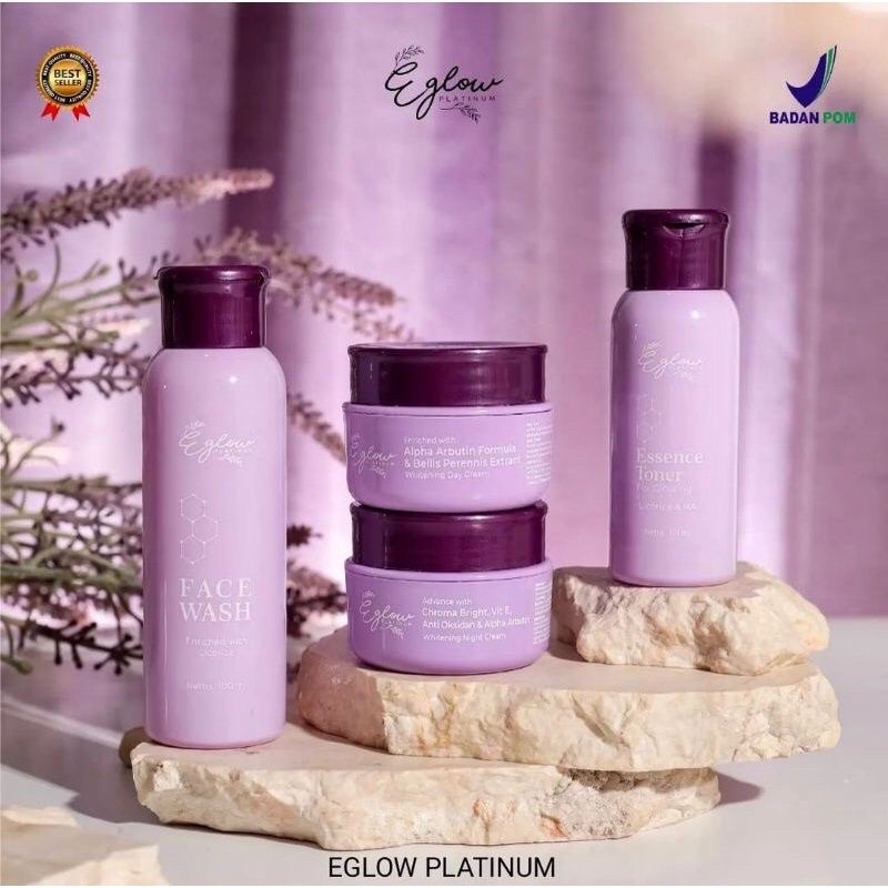 Eglow platinum paket whitening paket acne paket ultimate kulit kusam jerawat flek hitam skincare bpo