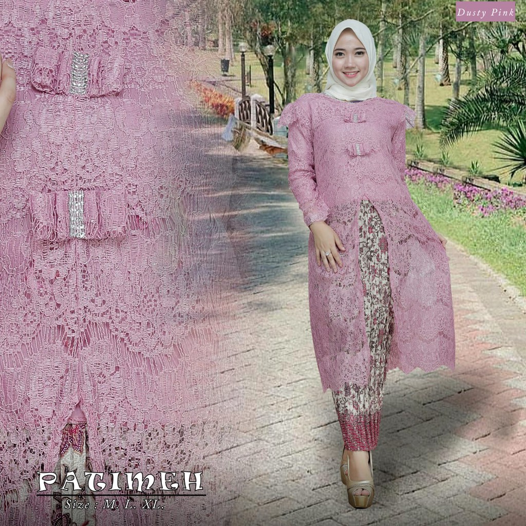 PB&gt; KEBAYA CANTIK PATIMEH / KEBAYA BRUKAT / TUNIK KEBAYA FASHION / KEBAYA MODERN / BAJU SET KEBAYA