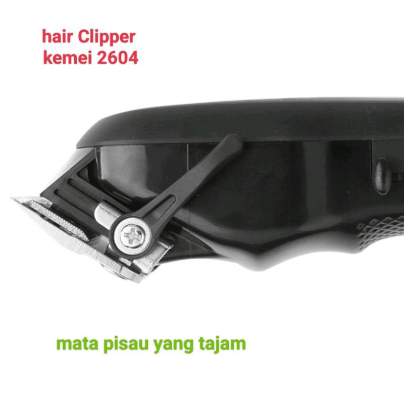 Alat Mesin Pangkas Rambut Kemei Km 2604 Hair Cliper Cas