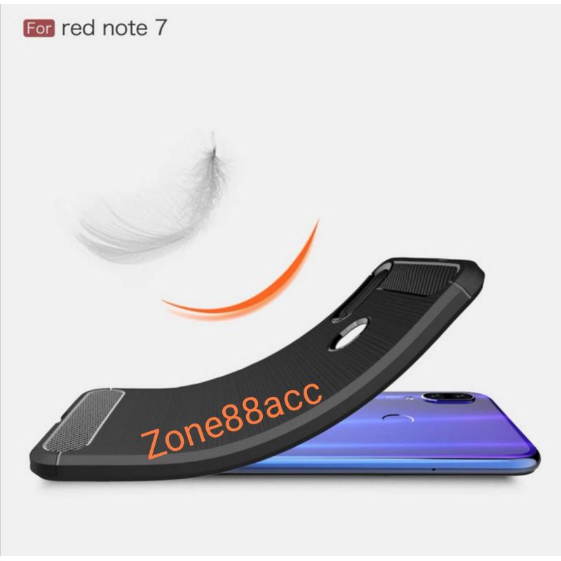 Silicon Case Redmi Note 7 Note 7 Pro Softcase iPAKY Carbon Casing Cover TPU